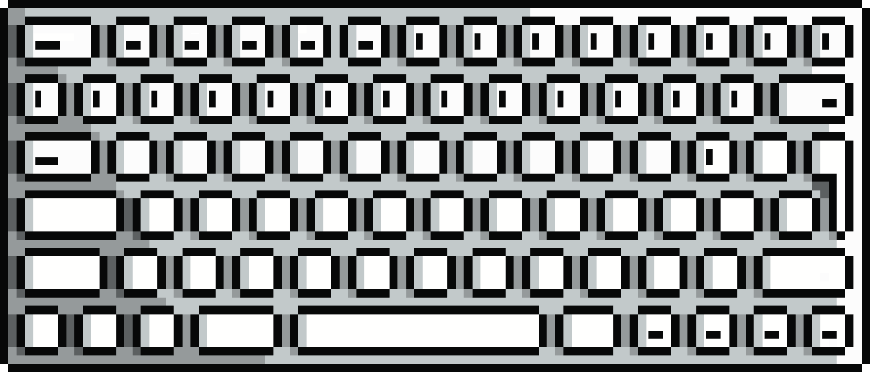 A computer keyboard